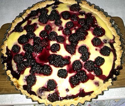 Gyümölcsös linzertorta