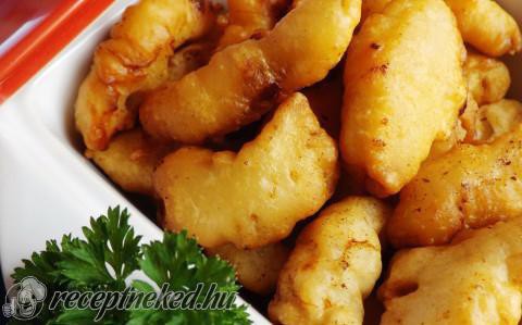 Krémsajtos bundában sült csirkefalatok recept