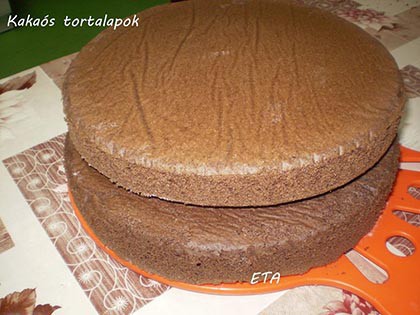 Kakaós tortalapok
