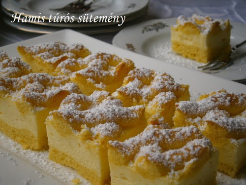 Hamis túrós sütemény