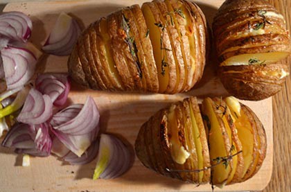 Hasselback burgonya