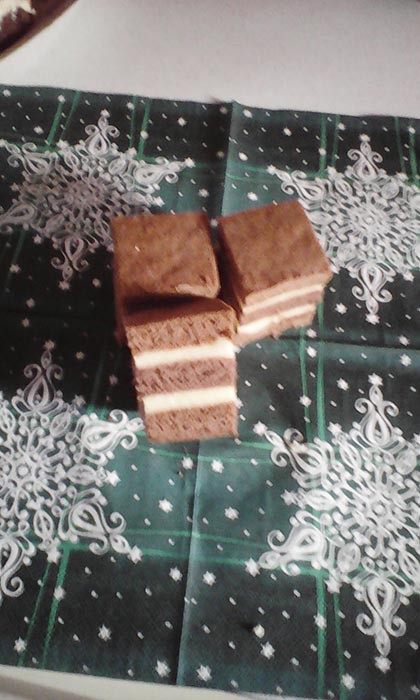 Kinder szelet (1 és 1/2 adag )