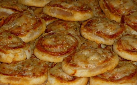Mini pizzás csiga