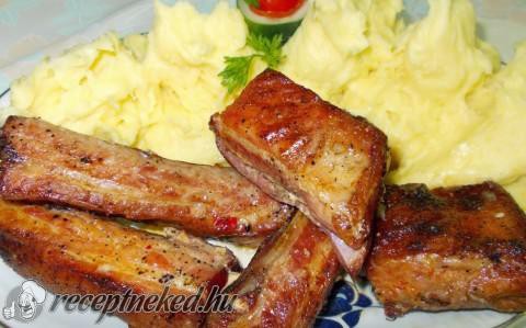 Sült oldalas sütőzacskóban sütve recept