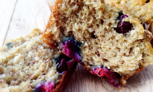 Áfonyás diétás muffin