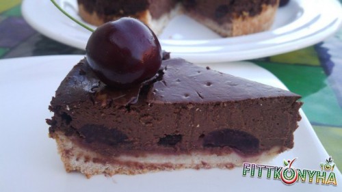 csokis-cseresznyés sajttorta