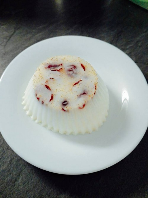 Panna cotta áfonyával