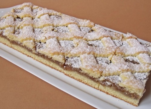 Rácsos diós linzer