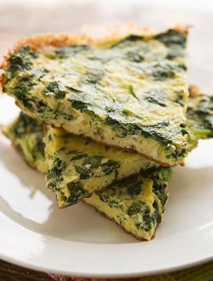 Spenótos frittata