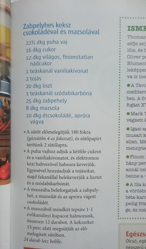 Zabpelyhes, csokis keksz