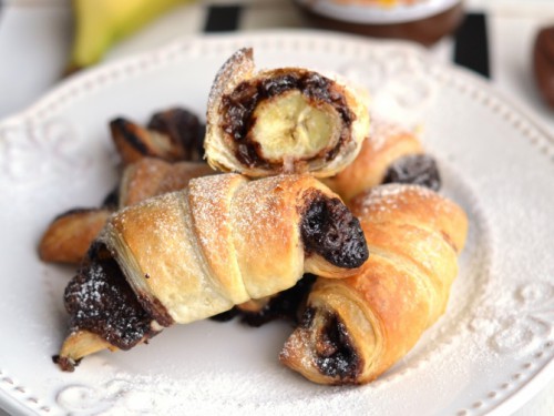 Nutellás, banános croissant
