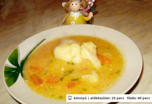Habart karfiolleves Boszi konyhájából