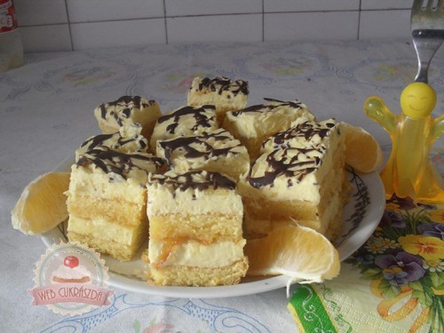 Narancskrémes kocka
