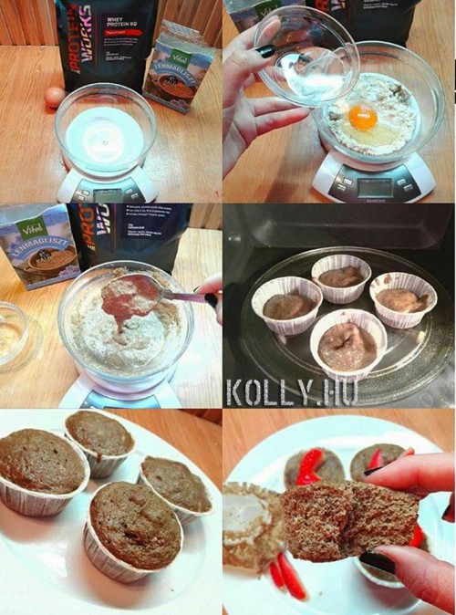Legfinomabb Protein Muffin 2 perc alatt