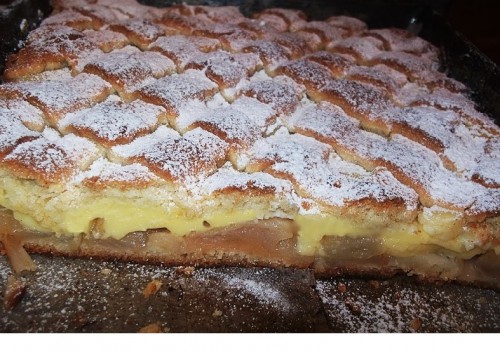 Mámorító vaníliapudingos almás szelet, őrületes jó v
