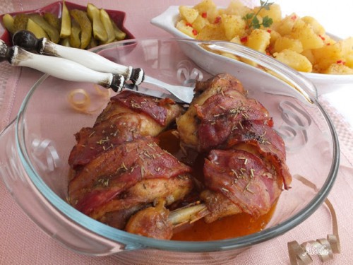 Farsangi részeges csirkecomb