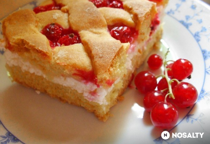 Ribizlis-túrós rácsos recept