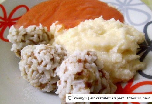 Húsgombóc paradicsompürével