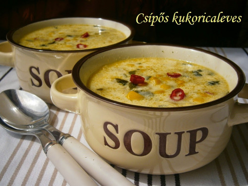 Csípős kukoricaleves