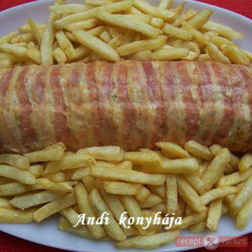 Csirkemell őzgerincformában sütve recept