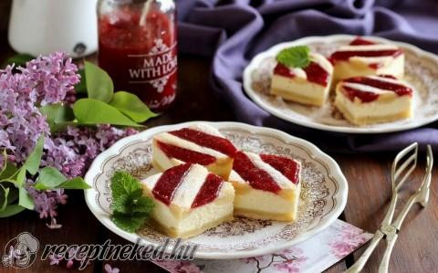 Csíkos ricotta szelet