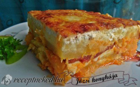 Rakott krumpli sajttal sütve
