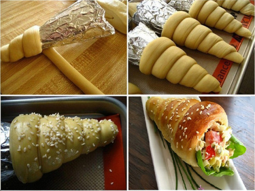 Tölcsér szendvicshez
