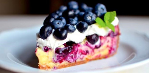 Áfonyás cheesecake