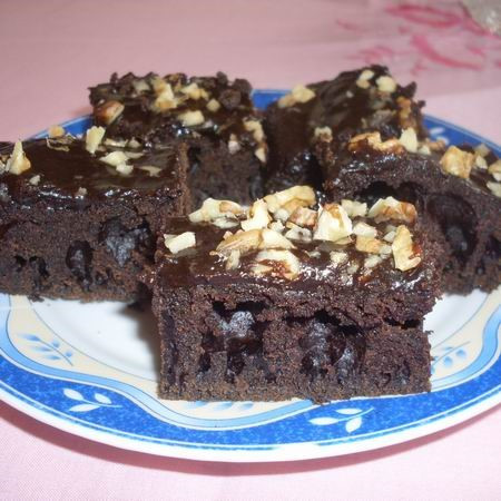Brownie, diós mázzal