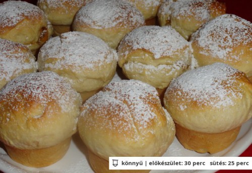 Fánk muffin recept