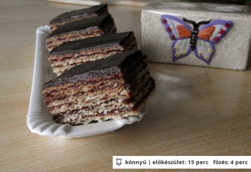 Diós töltött ostya