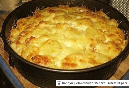 Krémsajtos-kukoricás rakott krumpli