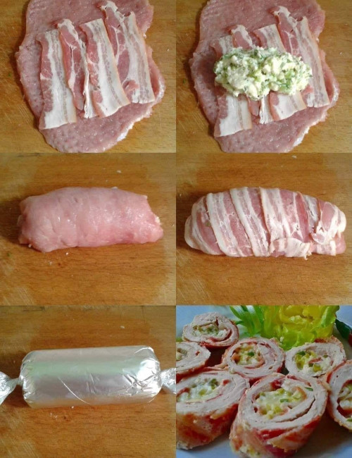 Baconos karajszelet